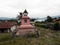 Pantheon of a Catholic family on the mountain next to Lake Toba, Pulau Samosir. Indonesia