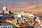 Pantheon church panoramic view, Lisbon, Portugal