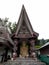 Pantheon of a house turned mausoleum on Lake Toba, Pulau Samosir. Indonesia