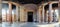 Pantheon - panorama with columns near entrance