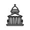 Pantheon, paris, France, architecture fully editable vector icons