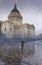 Pantheon in the rain, Paris.