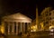 Pantheon roma by night scene