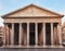 Pantheon roman temple front view Piazza della Rotonda Rome Italy