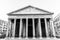 Pantheon in Rome, Italy. Front view of portico with classical columns