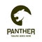 Panther animal head logo design