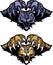 Panther Cougar Mascot Pouncing Vector Logo