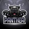 Panther esport logo mascot design