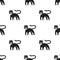Panther icon in black style isolated on white background. Animals pattern stock vector illustration.