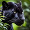 The panther prowls as a symbol of our inner struggles, its brilliant darkness embodying fears.