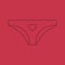 Panties color linear icon