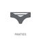 Panties icon. Trendy Panties logo concept on white background fr