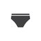 Panties icon vector