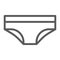 Panties line icon, lingerie and female, underwear sign, vector graphics, a linear pattern on a white background.