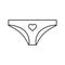 Panties linear icon