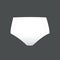 Panties symbol. Woman underwear type: shapewear. Vector illustration, flat design