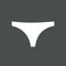 Panties symbol. Woman underwear type: thong. Vector illustration, flat design