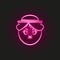 Pantomime actor neon style icon. Simple thin line, outline vector of theatre icons for ui and ux, website or mobile application