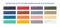 Pantone color palette for spring, summer 2020 in HEX, CMYK, RGB values.