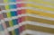 Pantone colour chart close up