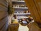 Pantry in a house in the Estonian open air museum, Tallinn