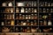 Pantry with neat and organized shelves, showcasing cooking essentials