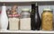 Pantry with storage jars pasta rice jasmine