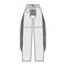Pants cowboy chaps technical fashion illustration with normal belt waist, high rise, fringes, full length. Flat bottom