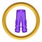 Pants snowboard clothes icon