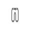 Pants trousers line icon