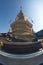 Panya Tharonusorn Pagoda or golden pagoda at Wat Pa Pathomchai in Thailand.