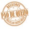 Pao de queijo (brazilian cheese bread) grunge rubber stamp