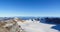 Paoramic view of the snow-capped crater of Puyehue volcano