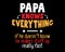 Papa Knows Everything / Funny Tshirt Text Design