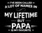 But Papa is My Favorite / Beautiful Text Tshirt Design Poster Vector Illustration Art