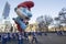 Papa smurf in New York City Macy\'s parade