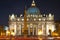 The Papal Basilica of Saint Peter in the Vatican (Basilica Papale di San Pietro in Vaticano).