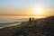 Papamoa beach into morning sun