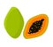 Papaya fruit icon