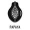 Papaya icon, simple style.
