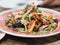 Papaya Salad with seafood pickled fish crab shellfish