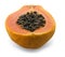 Papaya white background