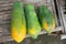 The papayas fruit image close up