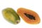 Papayas Isolated