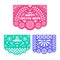 Papel Picado set, Mexican paper decorations.