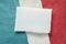 Paper abstract in colors of France national flag