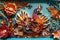 Paper Art Gobble: Quilling and Cut Illustration for Thanksgiving