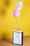 Paper Bag With Present and Balloons