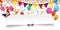Paper Banner Confetti Ribbons Carnival Header