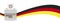 Paper Banner German Flag Bundestagswahl 2021